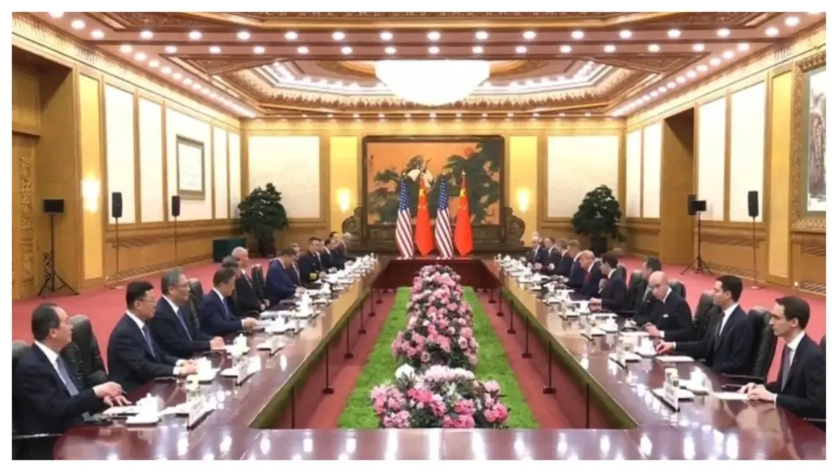 ‘Not One Woman At The Table’: Photo Of Trump-Xi China Summit Sparks Backlash for All-Male Delegations x