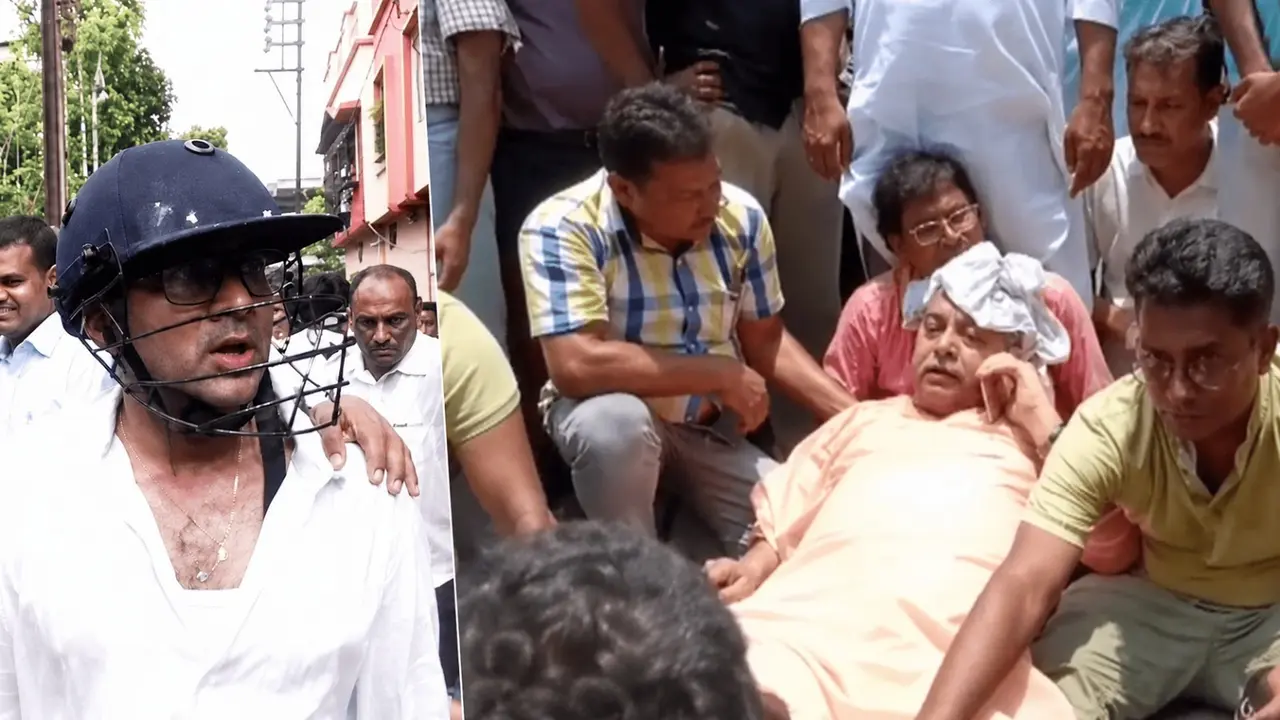 2 In A Row: Day After Attack On Abhishek, TMC MP Kalyan Banerjee Mobbed, Injured In Clash Outside Police Station Near Kolkata X