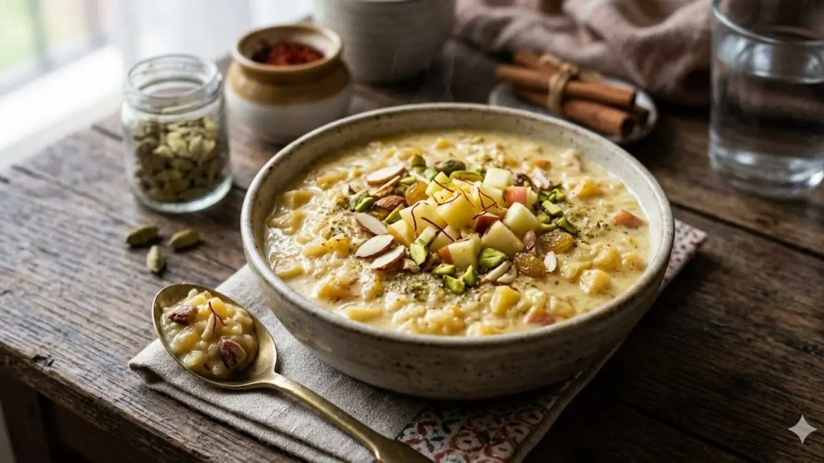 Apple Kheer Recipe: चावल नहीं...सिर्फ 15 मिनट में झटपट तैयार करें सेब की मलाईदार खीर, नोट करें आसान रेसिपी aaple-kheer-recipe-seb-ki-kheer-ki-recipe-bina-chawal-ki-kheer-indian-sweet-dessert-recipes
