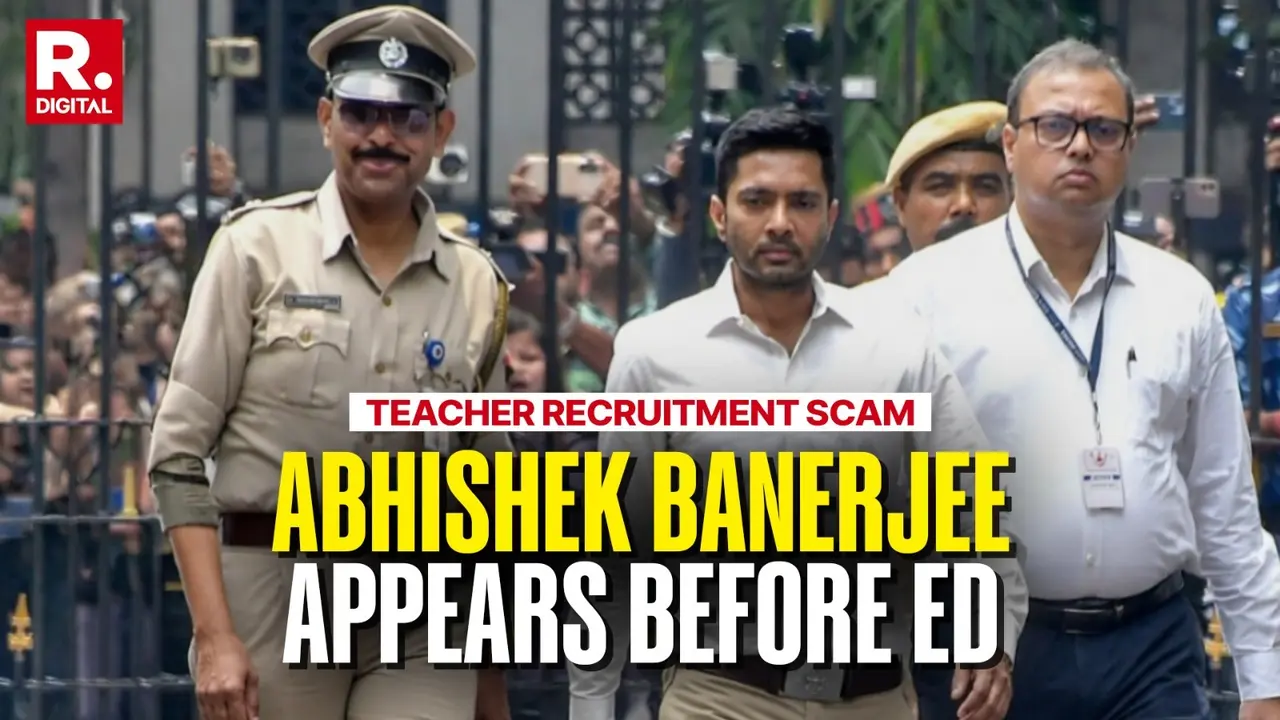 Bengal Teacher Recruitment Scam: ED Grills Abhishek Banerjee Over Alleged Financial Links Abhishek Banerjee Faces ED Grilling in Kolkata Over Primary School Jobs Scandal