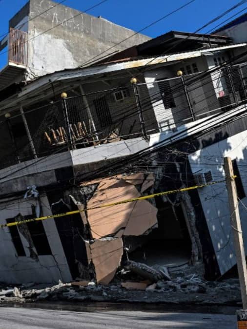 Aftermath of magnitude 7.8 earthquake in southern Philippines