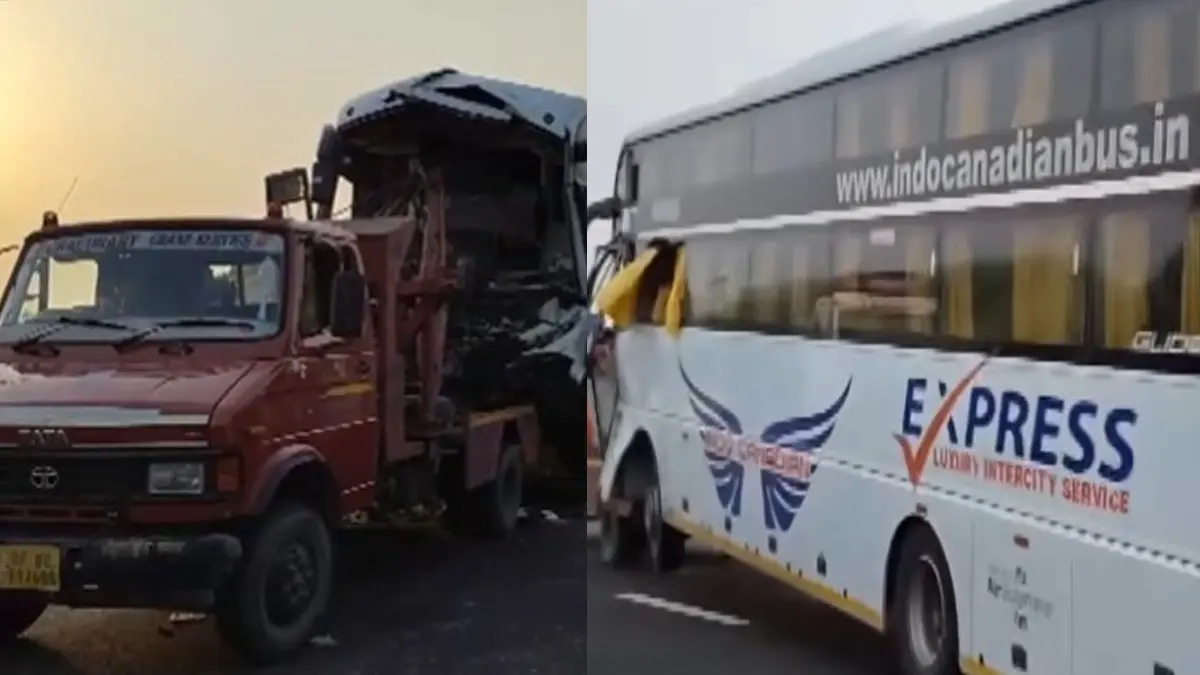 UP: आगरा लखनऊ एक्सप्रेसवे पर भीषण हादसा,डबल डेकर बस और ट्रक के बीच जोरदार टक्कर, 30 से ज्यादा घायल, कई लोगों की हालत गंभीर Agra Lucknow Expressway Accident