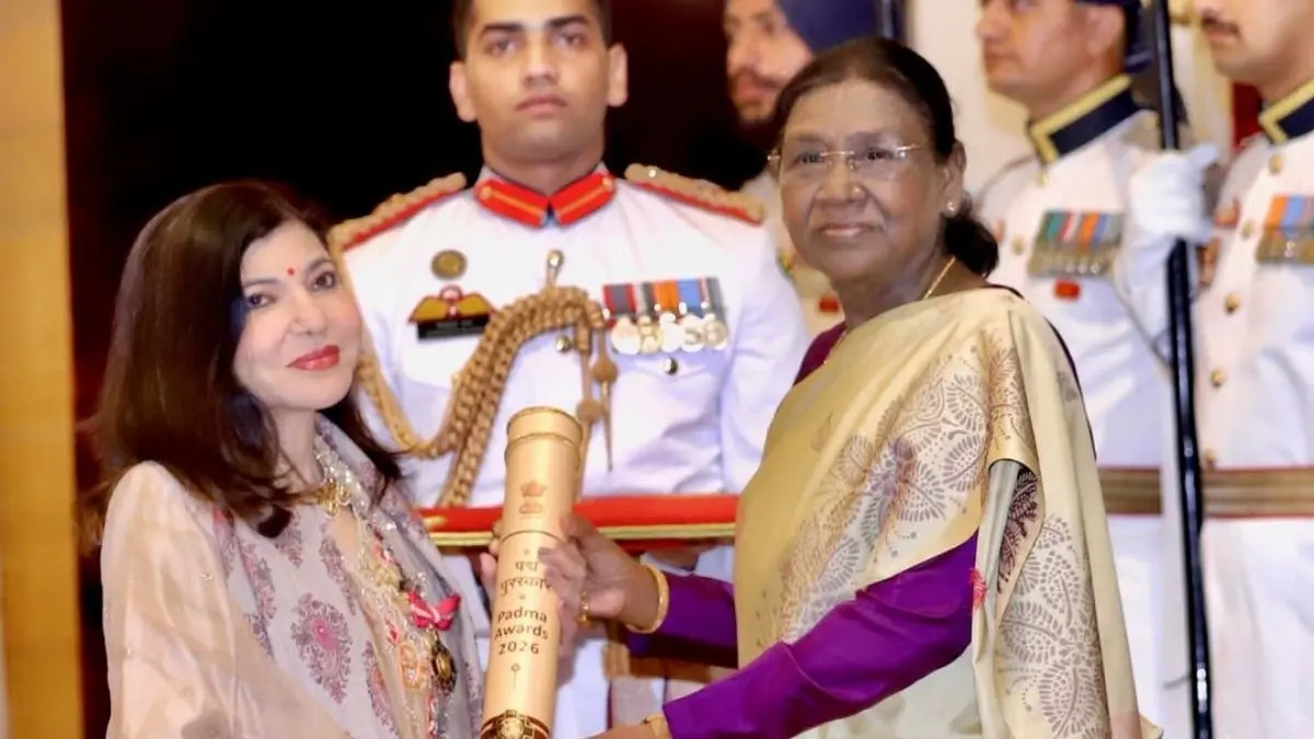 Alka Yagnik Addresses Concerns About Her Ill-Health After Padma Bhushan Honour, Says 'I Am Slowly Finding My Way Back' Alka Yagnik at Padma Awards 2026