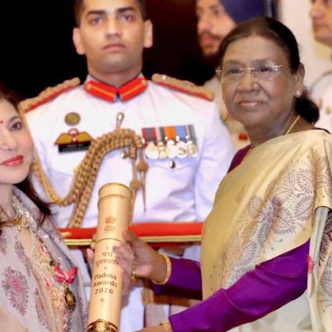Alka Yagnik at Padma Awards 2026