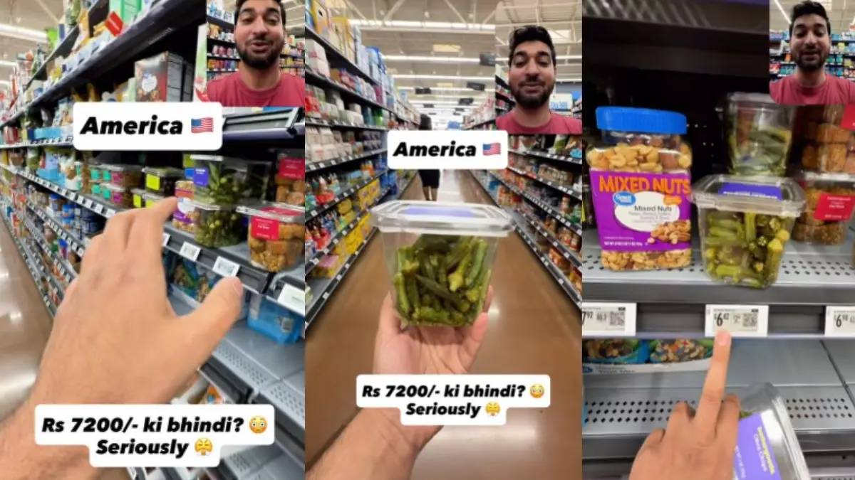 VIRAL VIDEO: भारत में 50 रुपये वाली भिंडी अमेरिका में 7250 रुपये में बिक रही, दाम सुनकर चौंक गए भारतीय; सोशल मीडिया पर लेने लगे चुटकी america-fried-bhindi-price-in-america-ashish-ahuja-viral-video-expensive-okra-snack-usa-indian-reaction-goes-viral