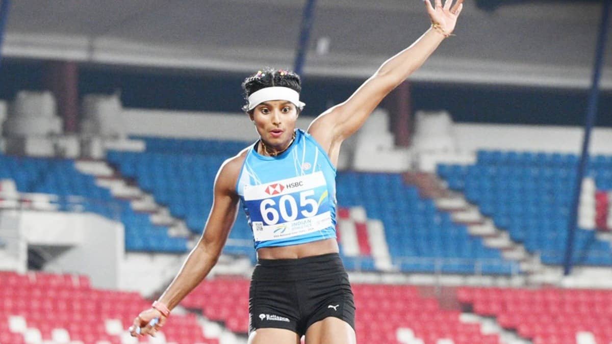 Ancy Sojan in action