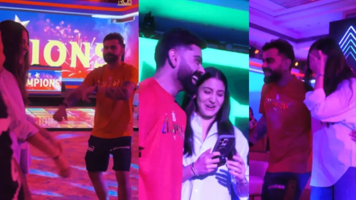Anushka Sharma-Virat Kohli Burn The Dance Floor With Their Moves As RCB Clinch IPL 2026 | Watch Anushka Sharma-Virat Kohli Burn The Dance Floor With Their Moves