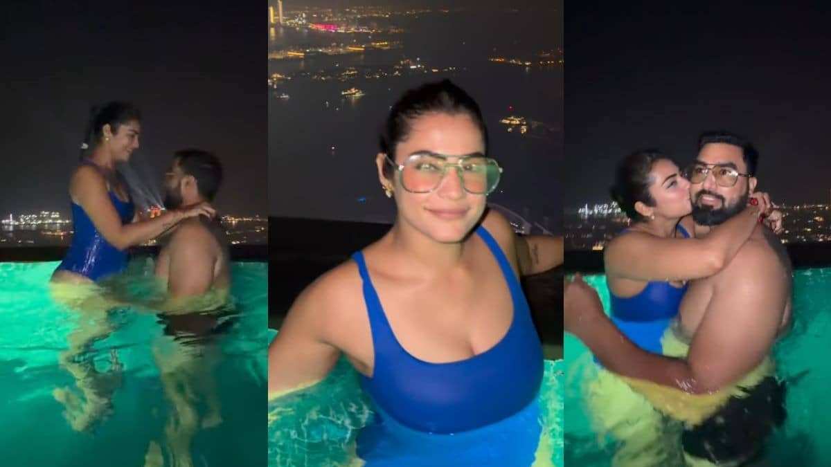 Armaan Malik- Kritika Malik in pool 
