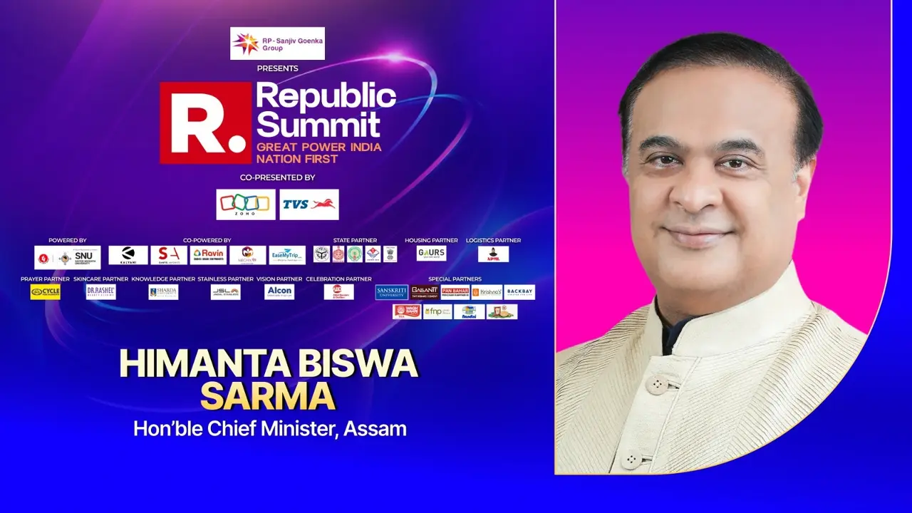Assam CM Himanta Biswa Sarma Addresses Demographic Challenges, Predicts BJP's 2029 National Victory at Republic Summit 2026 Assam CM Himanta Biswa Sarma Addresses Demographic Challenges, Predicts BJP's 2029 National Victory at Republic Summit 2026