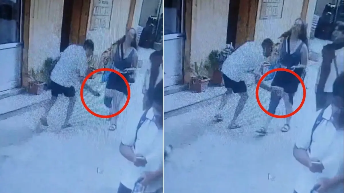 Atithi Devo Bhava? Man Gropes Foreigner's Thigh On Busy Manali Street, Viral Video Triggers Outrage Atithi Devo Bhava? Man Gropes Foreigner's Thigh On Busy Manali Street, Viral Video Triggers Outrage