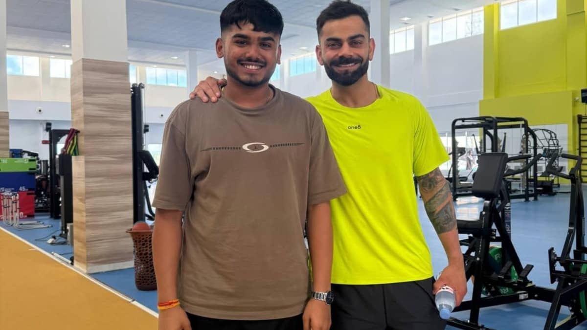 Ayush Mhatre and Virat Kohli