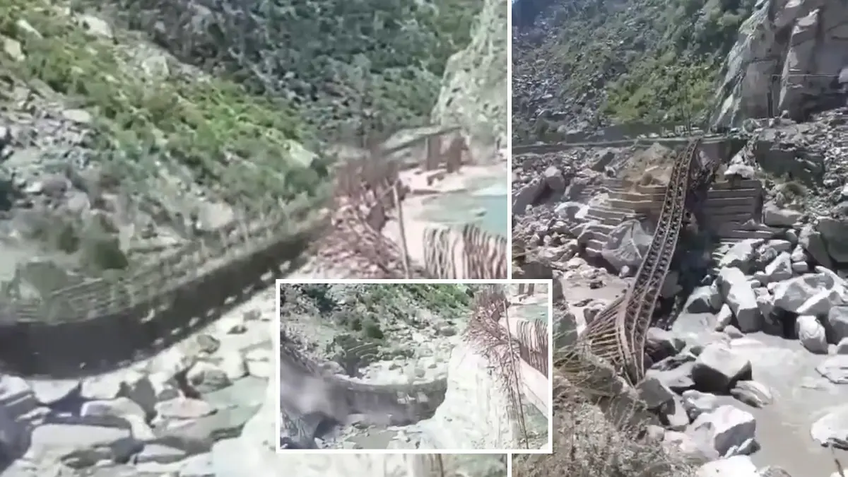'Final Destination' Moment: Loaded Dumper Truck Causes 190-Foot Bailey Bridge in Kinnaur to Snap Bailey Bridge Collapses in Kinnaur