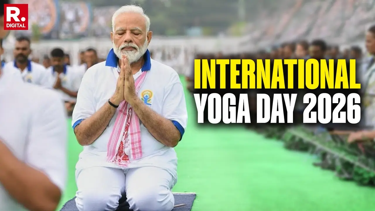 'Be More Flexible at 40 Than 20': PM Modi Leads 12th International Yoga Day Celebrations in Kolkata; Invokes Tagore, Cites Bhagavad Gita 'Be More Flexible at 40 Than 20': PM Modi Leads International Yoga Day Celebrations in Kolkata Under 'Healthy Ageing' Theme