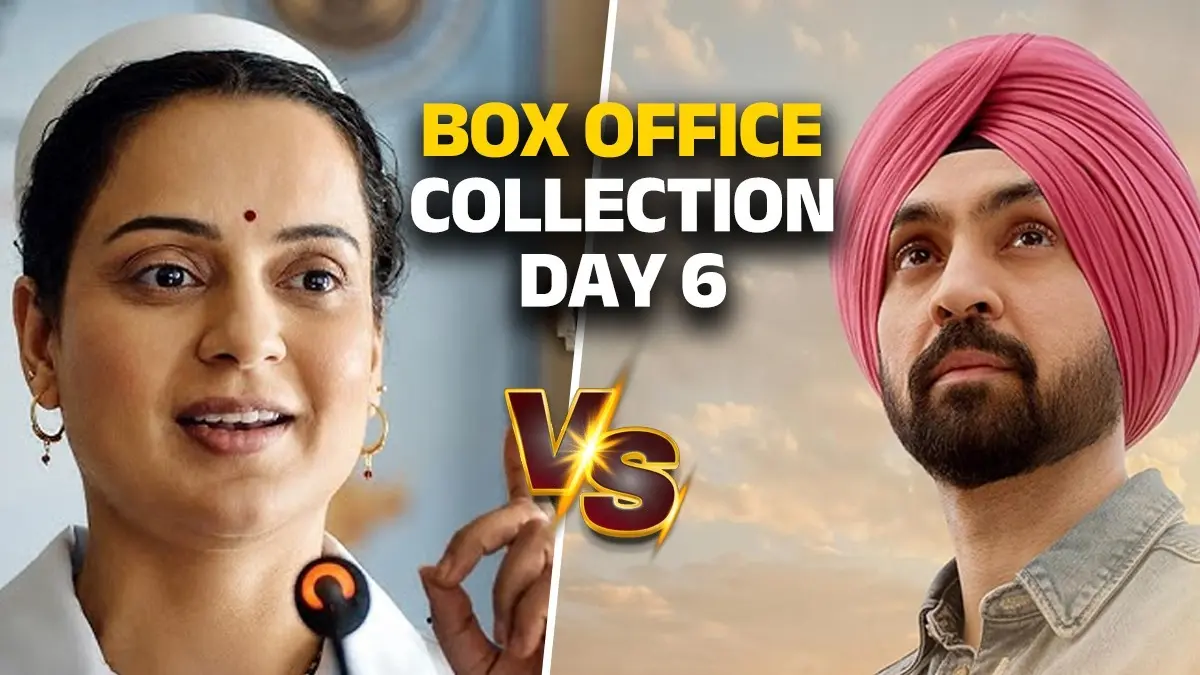 Bharat Bhhagya Viddhaata Vs Main Vaapas Aaunga: 6वें दिन दिलजीत की फिल्म के आगे फीकी पड़ी कंगना की चमक? 'गवर्नर' भी रेस में है शामिल Bharat Bhhagya Viddhaata Vs Main Vaapas Aaunga box office collection day 6 governor movie Diljit Dosanjh Kangana Ranaut manoj Bajpayee