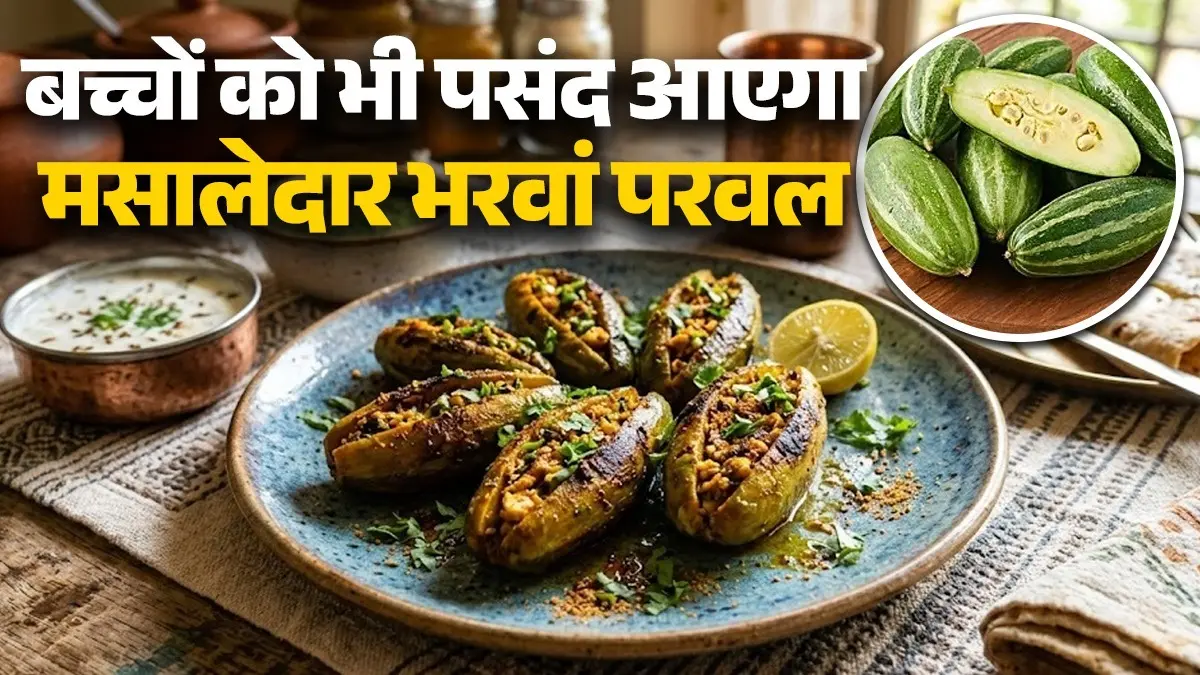 Bharwa Parwal Recipe: उंगलियां चाटकर खाएंगे घर पर बना मसालेदार भरवां परवल, मिनटों में हो जाएगा तैयार; जानिए विधि bharwa parwal recipe at home Stuffed pointed gourd recipe masaledar bharwa parwal ki sabji