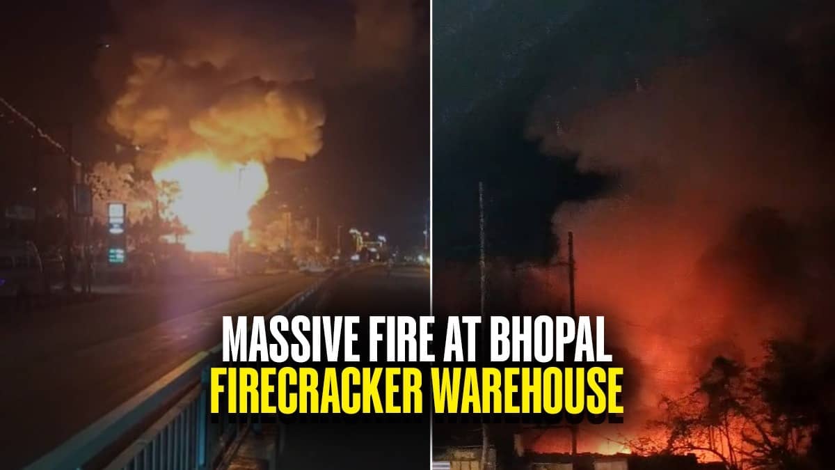 Bhopal Woke Up to 70 Foot Flames and Non Stop Explosions After a Firecracker Store Blew Up