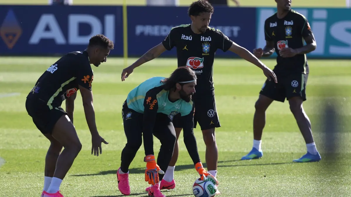 Brazil vs Morocco Live Streaming: When And Where To Watch FIFA World Cup 2026 In India? Brazil footballers take part in a practice session