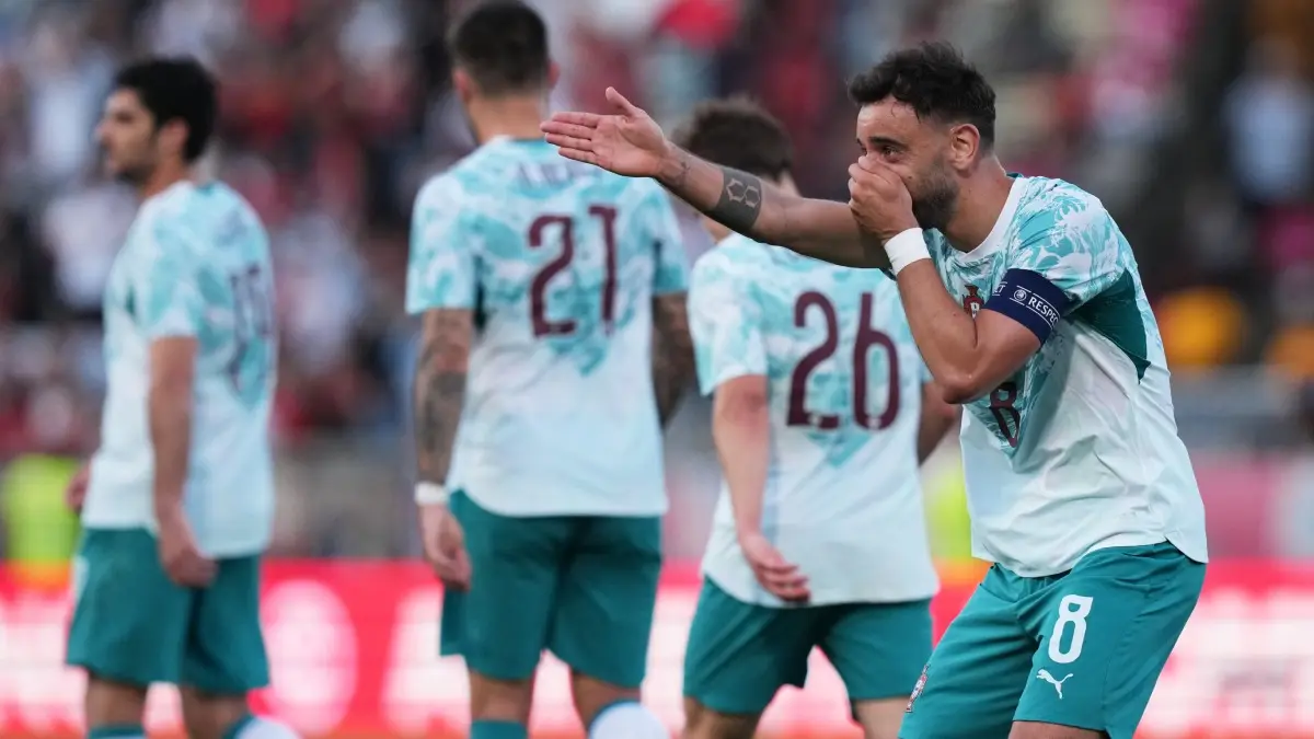 Argentina, Portugal Finetune Preparations With Wins In FIFA World Cup 2026 Friendlies Bruno Fernandes celebrates his goal