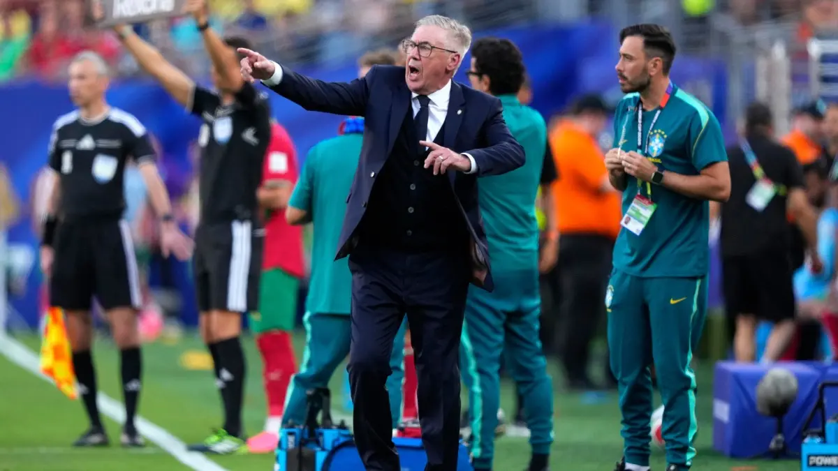 'We Keep Working And Looking Ahead': Brazil Boss Carlo Ancelotti Calls For Patience After 1-1 Draw With Morocco In FIFA World Cup Carlo Ancelotti reacts during Brazil vs Morocco