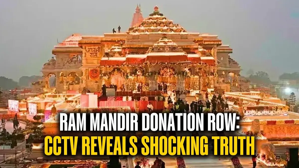 Caught Stealing! CCTV Footage Exposes Massive Theft of Donation Money at Ram Temple Caught Stealing! CCTV Footage Exposes Massive Theft of Donation Money at Ram Temple