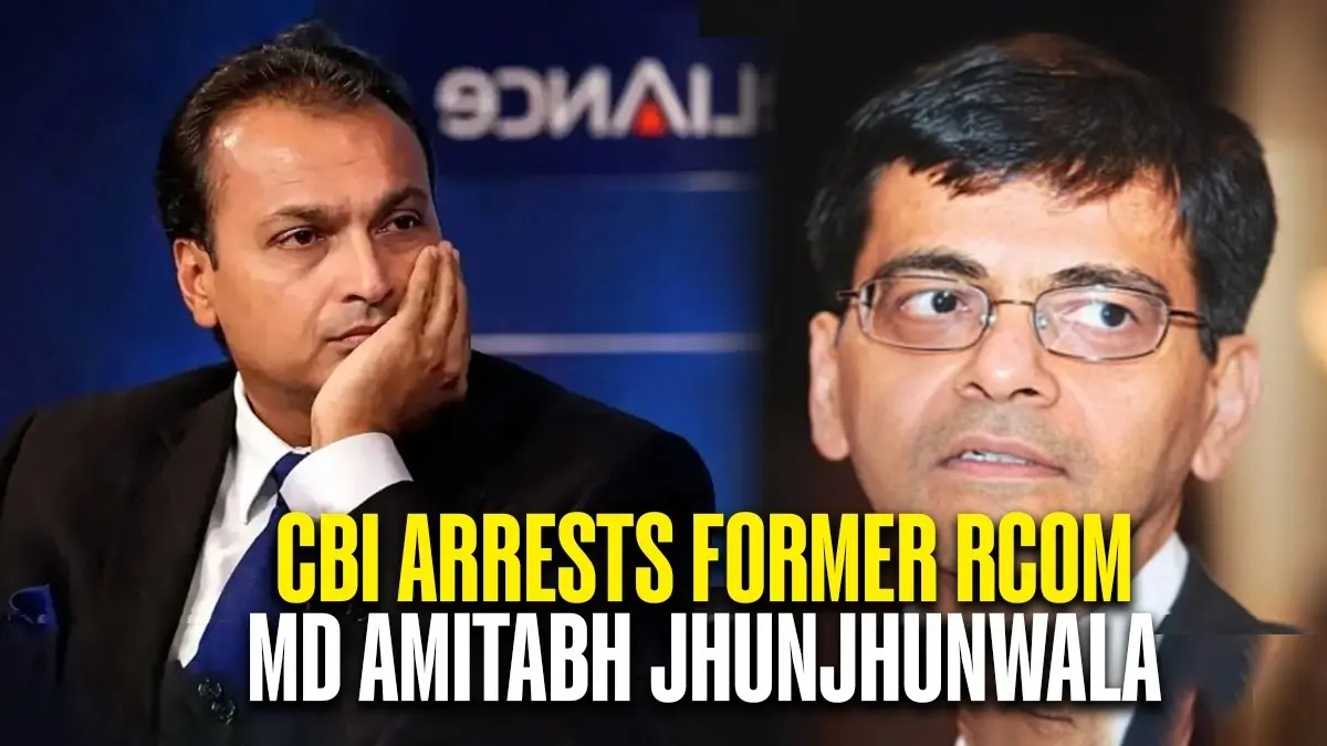 CBI Arrests Former Reliance Communications MD Amitabh Jhunjhunwala in Rs 2,929 Cr Bank Fraud Probe CBI Arrests Former RCom Executive Amitabh Jhunjhunwala in Bank Fraud Case