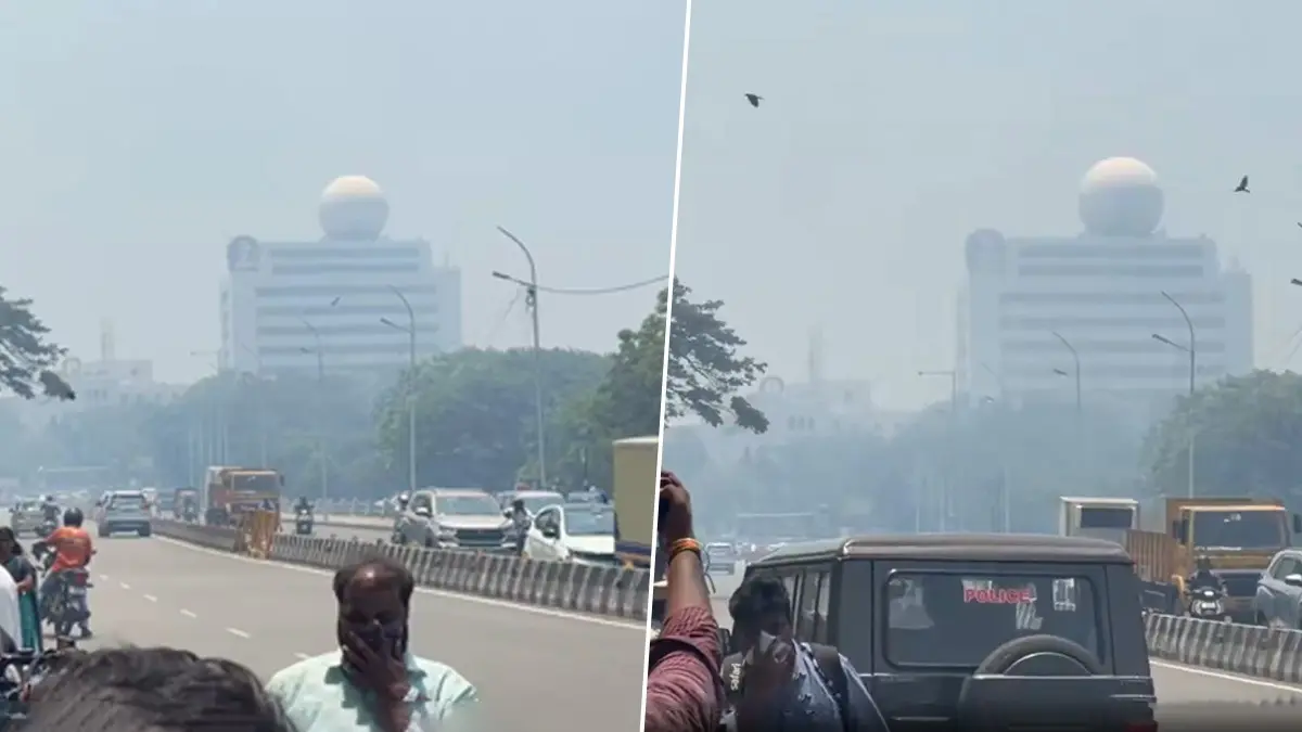 Sulphate Gas Leak Sparks Panic In Chennai: Toxic Smoke Engulfs Chief Secretariat, Emergency Response Launched Chennai: Sulphate Chemical Gas Leak at Harbour Blankets Chief Secretariat in Toxic Smoke