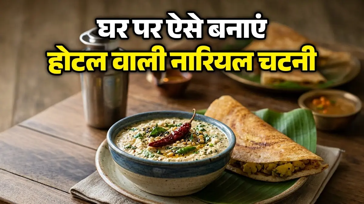 Coconut Chutney Recipe: घर पर आसान तरीके से बनाएं 'रेस्टोरेंट स्टाइल' नारियल चटनी, जानिए सीक्रेट ट्रिक और रेसिपी Coconut Chutney Recipe