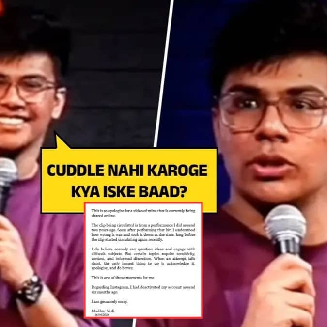 Comedian Madhur Virli Issues Apology For 'Cuddle After Rape' Joke 