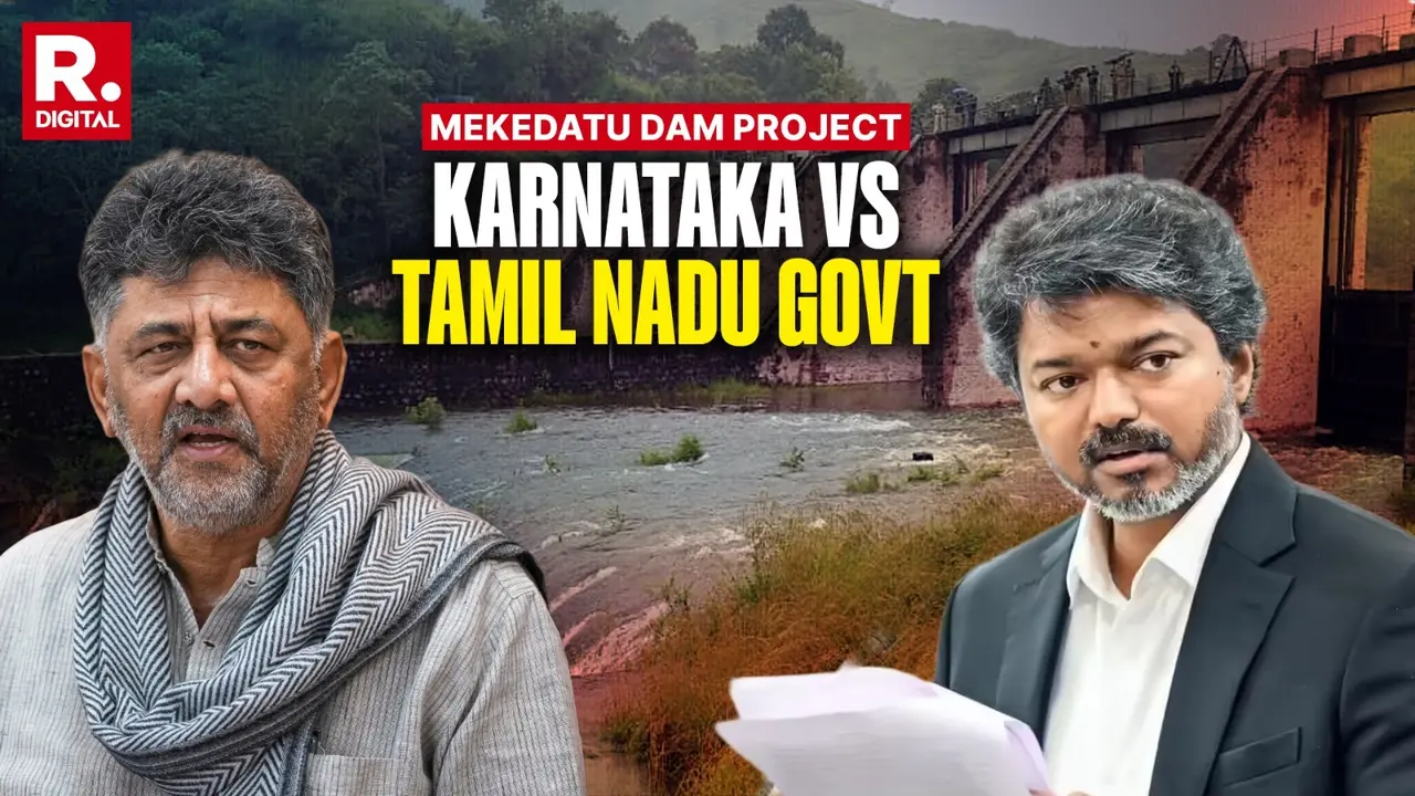 Congress Hypocrisy: Backs Mekedatu Dam in Karnataka, Opposes It In Tamil Nadu As Assembly Passes Resolution Congress Hypocrisy: Backs Mekedatu Dam in Karnataka, Opposes It In Tamil Nadu As Assembly Passes Resolution