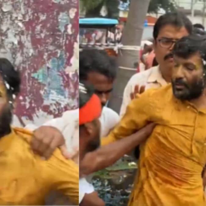 Debashish Saha egg attack husband of former TMC MLA Nilabati Saha
