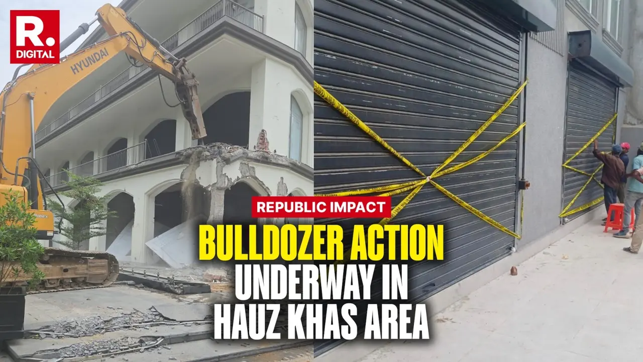 Big Republic Impact: Hours After Explosive Sting On Malviya Nagar Fire Tragedy, Bulldozers Target Hotels Running Without Fire NOCs in Delhi Delhi Fire Crackdown: Bulldozer Action Unleashed on Illegal Structures After Tragic Malviya Nagar Blaze Kills 21