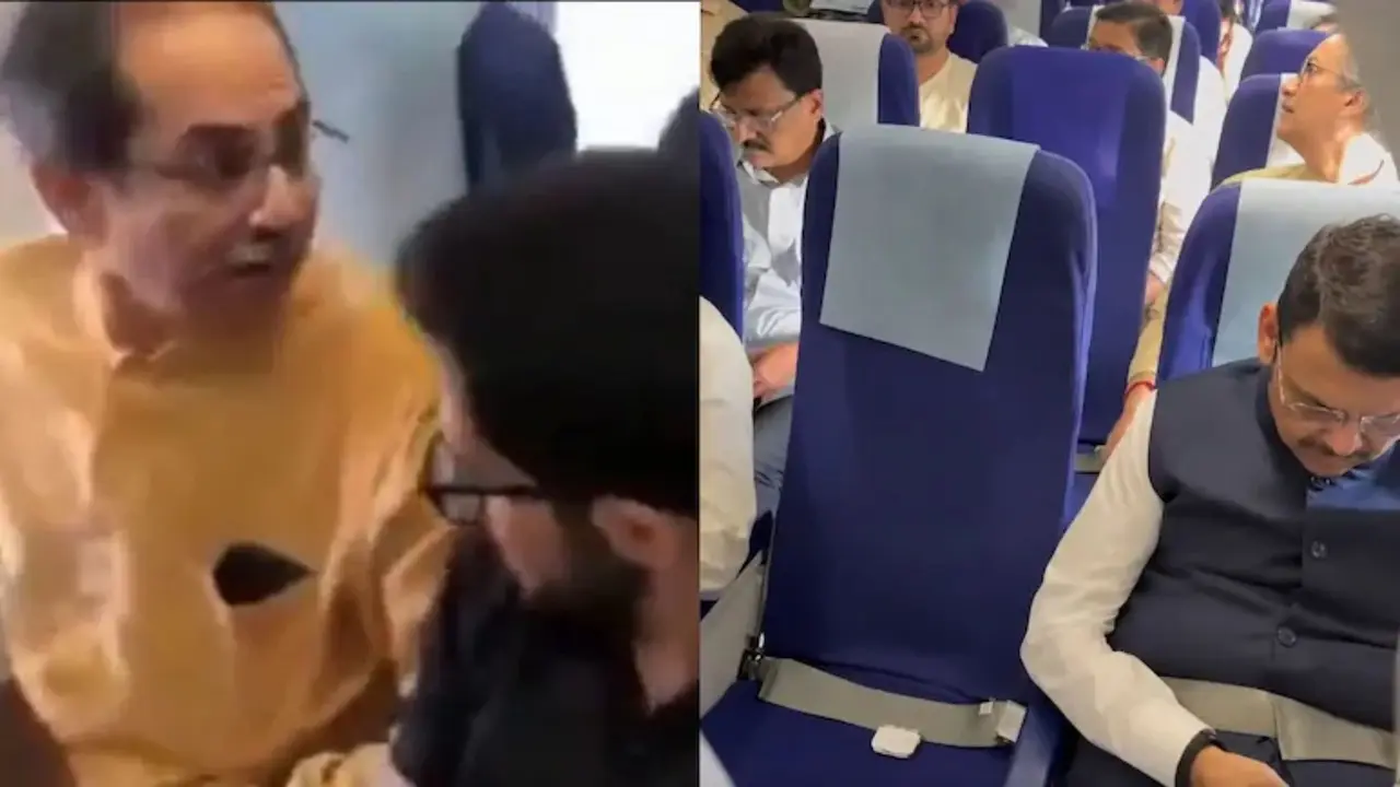 एक ही फ्लाइट में उद्धव ठाकरे के साथ सफर करते हुए दिखे CM फडणवीस, संजय राउत भी साथ रहे मौजूद, मुलाकात से तेज हुई सियासी चर्चा Devendra Fadnavis, Uddhav Thackeray in same flight to Nagpur