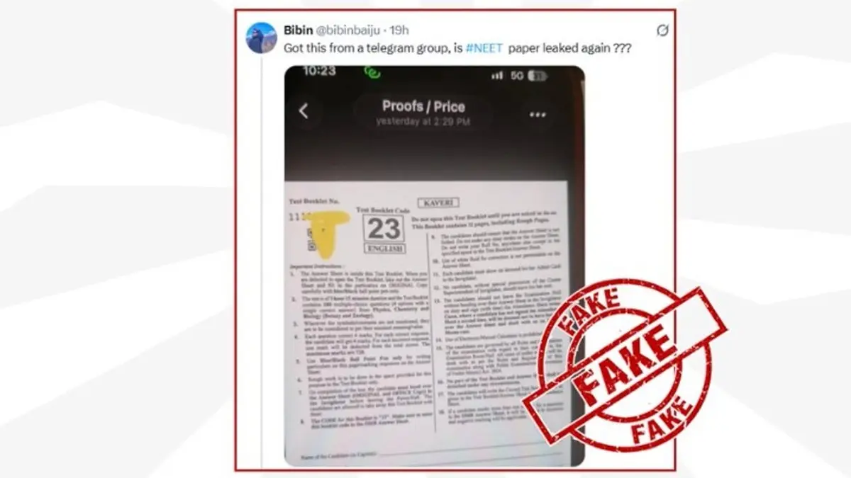 'Don't Share, or Rely On Unverified Exam-Related Content': PIB Debunks Viral Claims of Fresh NEET Paper Leak Ahead of Re-Exam 'Don't Share, or Rely On Unverified Exam-Related Content': PIB Debunks Viral Claims of Fresh NEET Paper Leak Ahead of Re-Exam