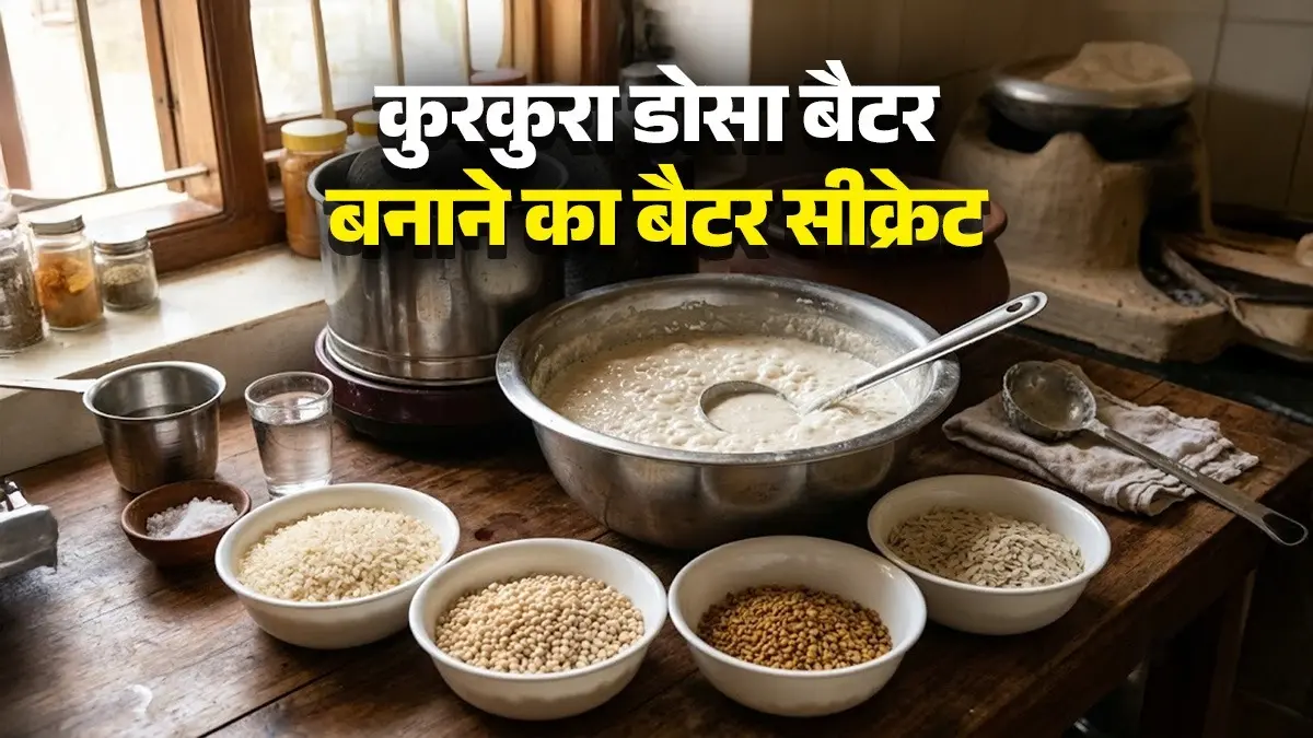 Dosa Batter Recipe: इन चीजों से घर पर बनाएं परफेक्ट बैटर, फिर तैयार होगा साउथ इंडियन क्रिस्पी डोसा, जानिए आसान रेसिपी Dosa Batter Recipe