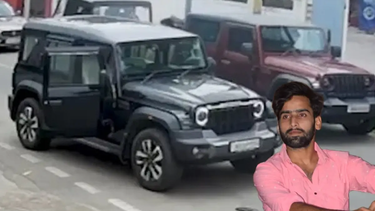 Dragged For 150 Meters...: Speeding Thar Mows Down Biker In Jaipur; Family Demands Justice Dragged For 150 Meters...: Speeding Thar Mows Down Biker In Jaipur; Family Demands Justice