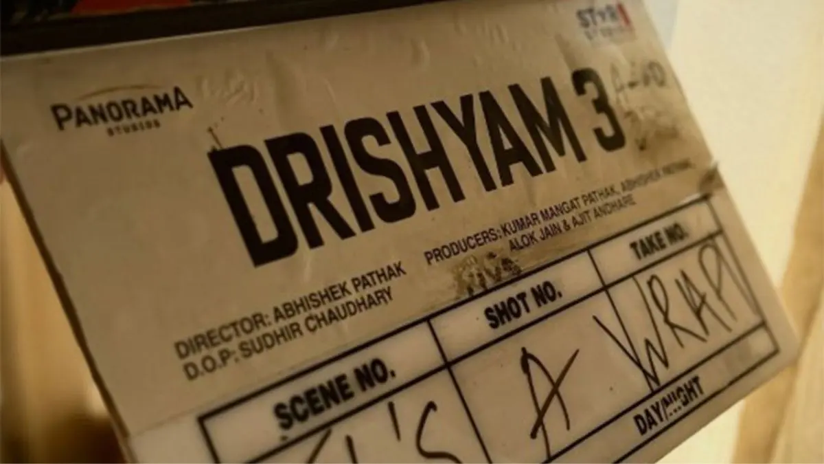Drishyam 3: Ajay Devgn Wraps Up The Shoot Of Mystery Crime Thriller, To Release In October 2026 Drishyam 3 Shoot Wrapped Up