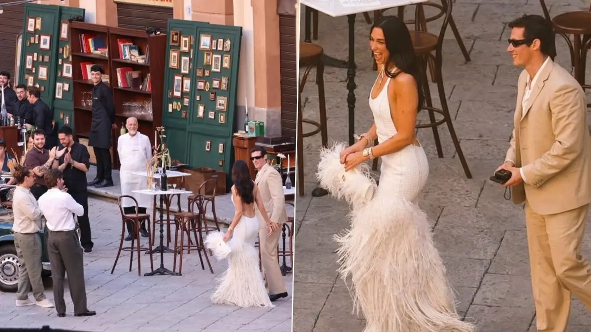 Dua Lipa-Callum Turner's Sicily Wedding Celebration Is Bookstore Themed, Here's Why Dua Lipa-Callum Turner's Sicily wedding celebration