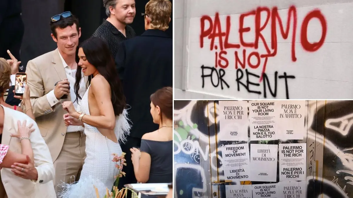 Locals Protest Against Dua Lipa-Callum Turner's £1.7 Million Sicily Wedding, Couple Assures Monetary Compensation Dua Lipa's Italian wedding sparks protest