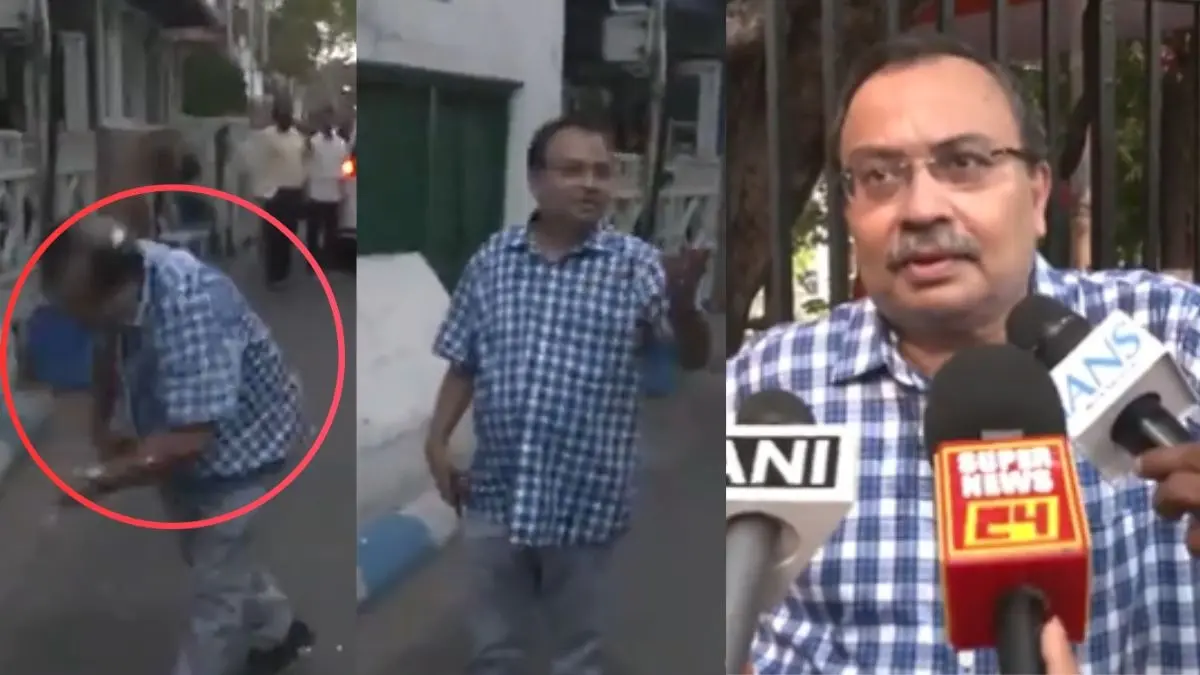ममता बनर्जी के घर से निकल रहे थे कुणाल घोष, अचानक सामने आए युवक ने अंडा फेंककर किया हमला, VIDEO Egg Attack on TMC MLA Kunal Ghosh