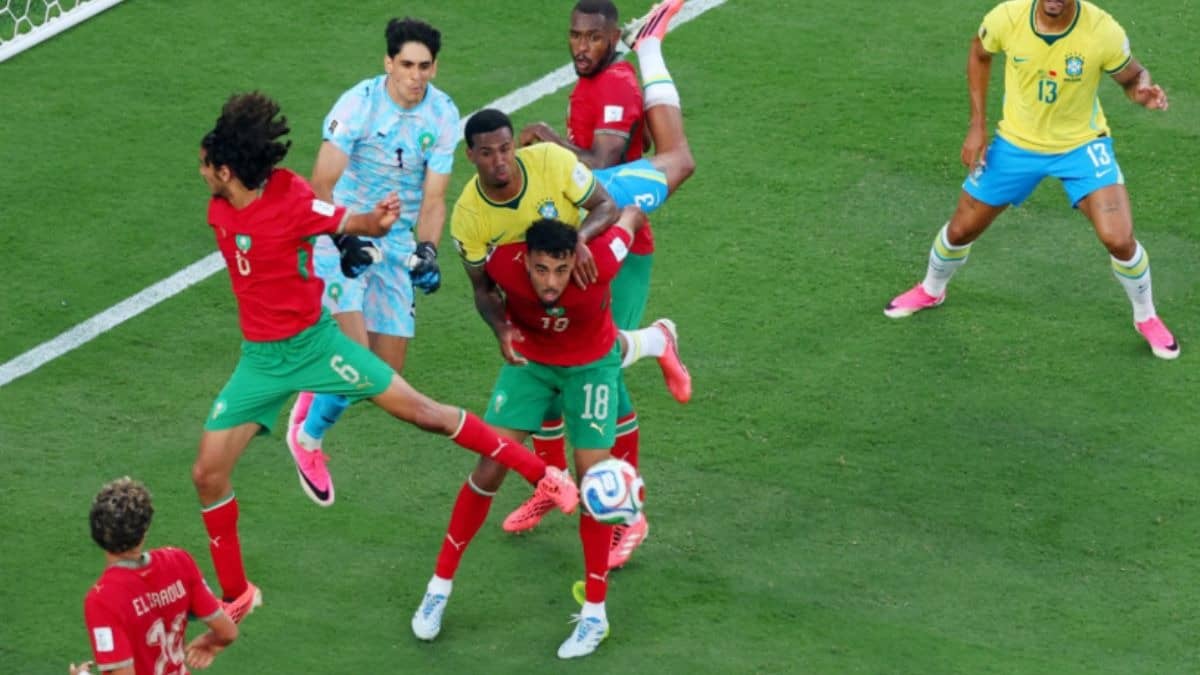 FIFA WC: Brazil Play Out 1-1 Stalemate Against Morocco in Attacking Slugfest; Vinicius Jr's Strike Keeps Five-time Champs 92-Year-Old Streak Alive