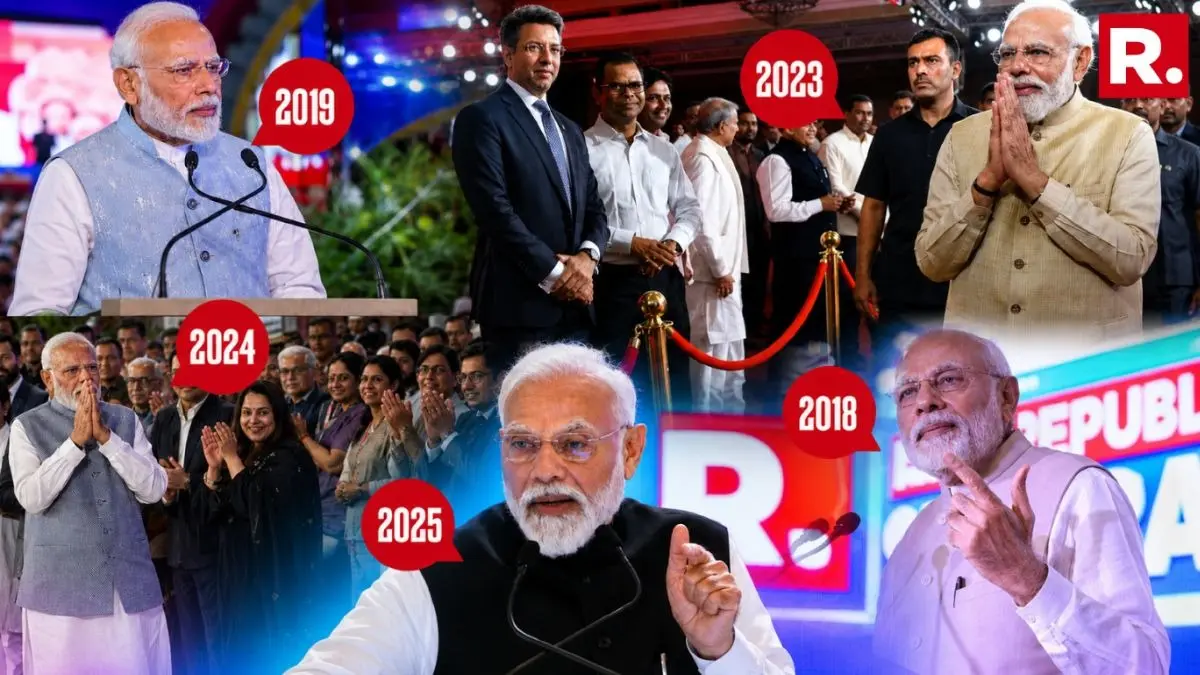 From 2018 to 2025: Revisiting PM Modi's Key Messages at Republic Summit Over the Years From 2018 to 2026: Revisiting PM Modi's Key Messages at Republic Summit Over the Years