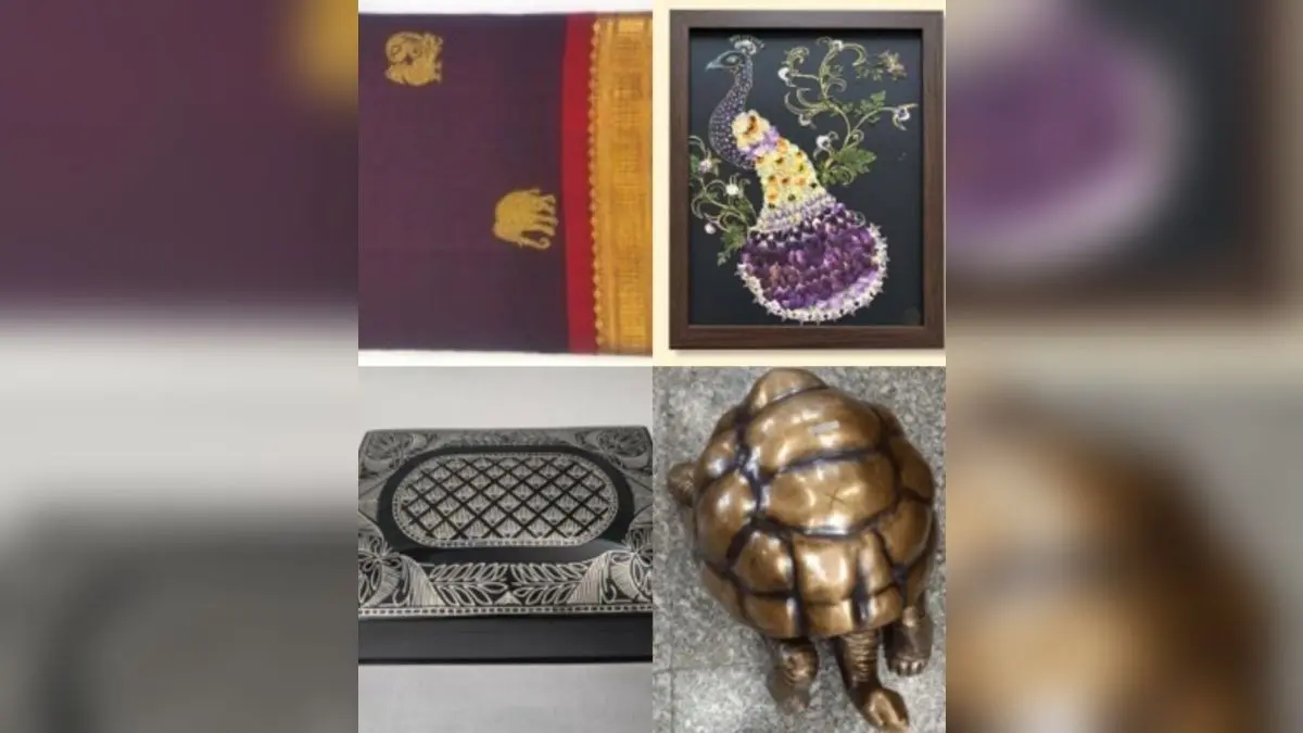From Brass Tortoise To Kanchivaram Silk: PM Modi Showcases India’s Craft Legacy In Seychelles From Brass Tortoise to Kanchivaram Silk: Modi Showcases India’s Craft Legacy in Seychelles
