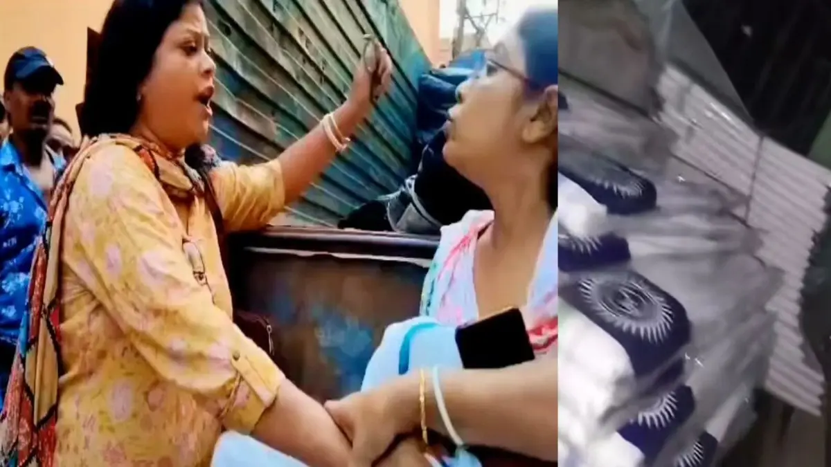 From Sending White Sarees To Wearing One TMC Leader's White Saree 'Threat' Comes Full Circle From Sending White Sarees To Wearing One TMC Leader's White Saree 'Threat' Comes Full Circle