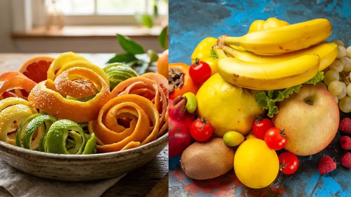Fruit Peel Uses: कचरा नहीं, खजाना हैं इन 6 फलों के छिलके; जानिए इस्तेमाल के जादुई फायदे fruit-peels-uses-and-benefits-skin hair cleaning health