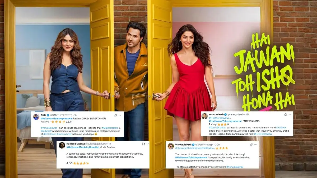 Hai Jawani Toh Ishq Hona Hai X Review: Varun Dhawan-Pooja Hegde-Mrunal Thakur Starrer Is A 'Paisa Vasool Entertainer,' Say Netizens Hai Jawani Toh Ishq Hona Hai X Review