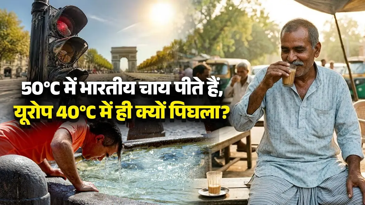 Heatwave India Vs Europe: भारत में 50 डिग्री 'नॉर्मल', तो यूरोप में 40 डिग्री पर ही क्यों मचा हाहाकार? भारतीय कहने लगे- 'हम तो इसमें भी चाय पीते हैं' heatwave Europe vs india 50°C is 'normal' in India, why does 40°C cause such an outcry in Europe Indians are saying We even drink tea in this heat deadly-differences-and-reason-explained