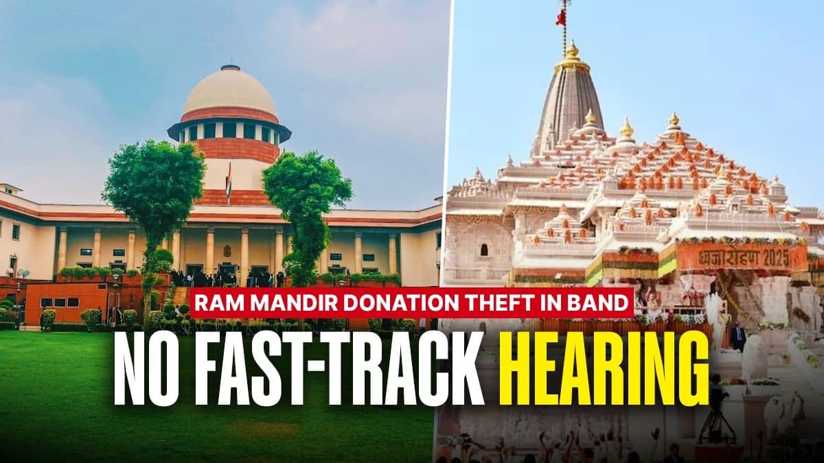 'Heavens Won't Fall': Supreme Court Refuses Urgent Hearing On Ayodhya Ram Mandir Donation Theft Case