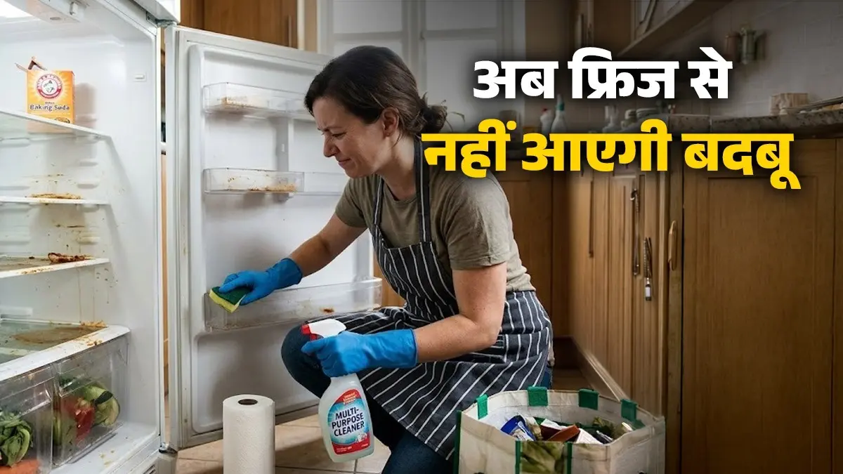 Fridge Cleaning Tips: फ्रिज से आ रही है बदबू? बिना केमिकल के फ्री में हो जाएगा चकाचक; बस करें ये काम how to clean fridge at home using homemade ingredients in free dirty smelly fridge cleaning hacks