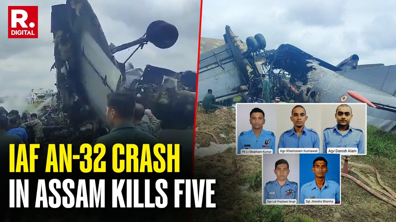IAF AN-32 Crash at Jorhat in Assam: Five Personnel Dead, Co-Pilot Survives