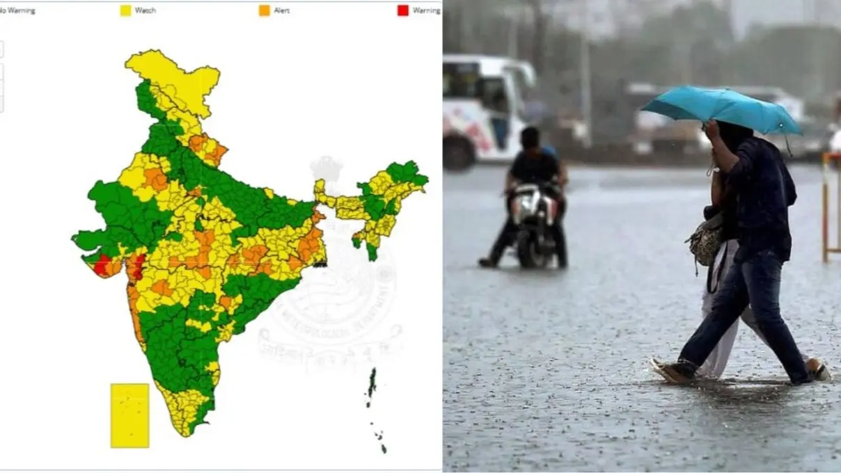 IMD Alert: 24 जून को कई राज्यों में भारी बारिश की चेतावनी, गुजरात और महाराष्ट्र में रेड अलर्ट जारी; जानें मौसम विभाग का ताजा अपडेट IMD Heavy Rain Alert